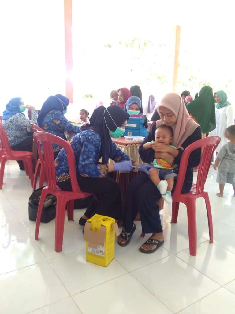 Pelayanan imunisasi Balita di POsyandu Tanjung Kramat