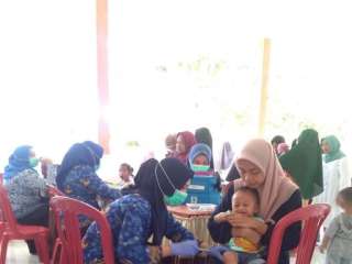 Pelayanan imunisasi Balita di POsyandu Tanjung Kramat